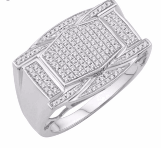 10K Gold Diamond Men's Ring 0.50CT