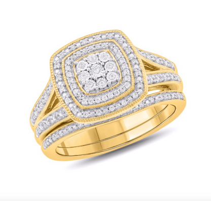 10KT Gold Diamond Women's Ring 0.23CTW