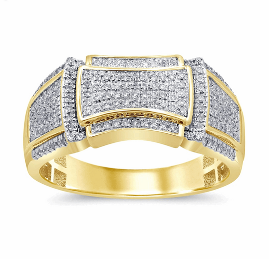 10K Gold Diamond Men's Ring 0.40CT