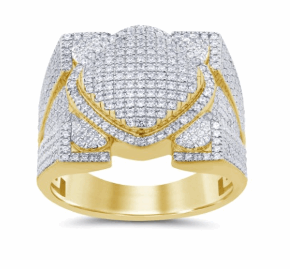 10K Gold Diamond Men's Ring 1.14CT