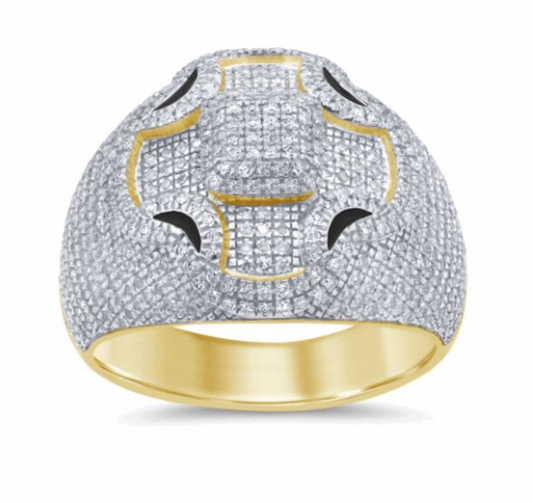 10K Gold Diamond Men's Ring 1.20CT