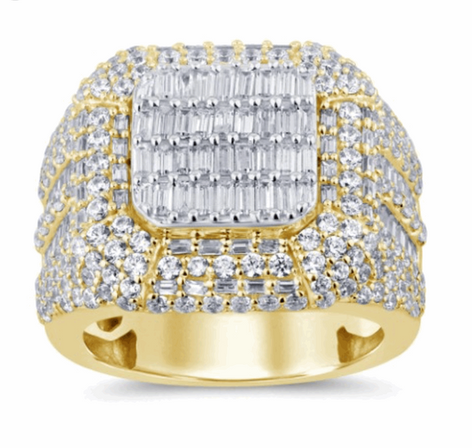 10K Gold Diamond Men's Ring 3.75CT