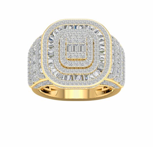 10K Gold Diamond Men's Ring 1.50CT