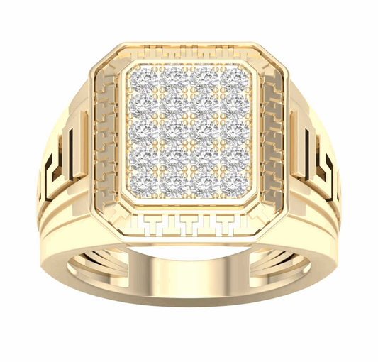 10K Gold Diamond Men's Ring 0.75CT