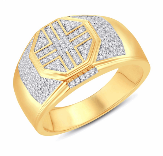 10K Gold Diamond Men's Ring 0.47CT