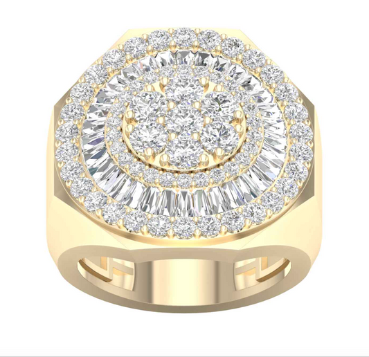 10KT Gold Diamond Men's Ring 3.10CT