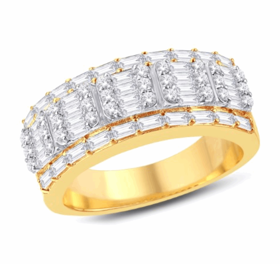 10K Gold Diamond Men's Ring 1.50CT