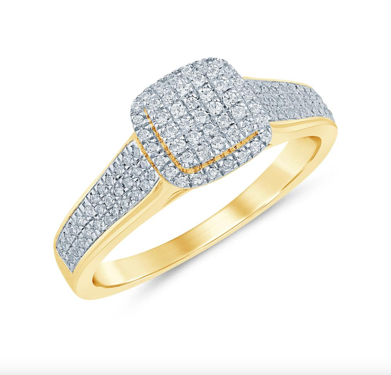 10KT Gold Diamond Women's Ring 0.28CTW