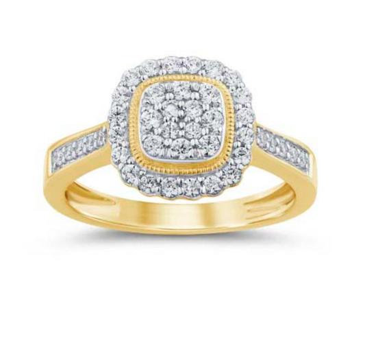 10KT Gold Diamond Women's Ring 0.50CTW