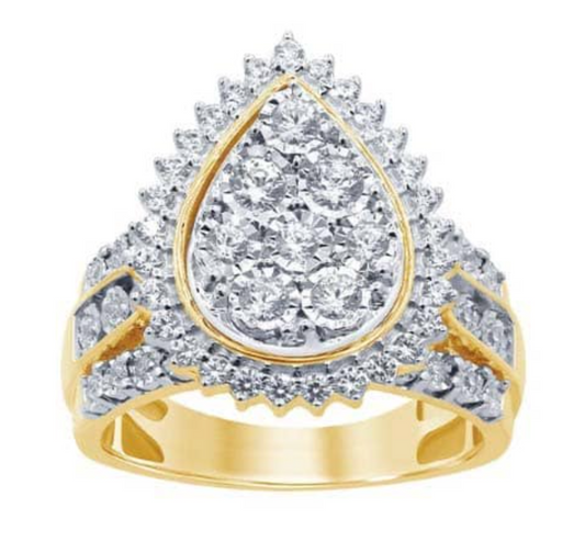 10KT Gold Diamond Women's Ring 1.00CTW