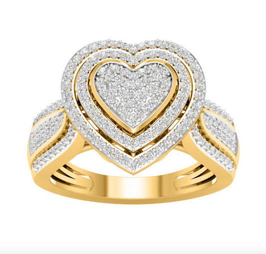 10KT Gold Diamond Women's Ring 0.50CTW