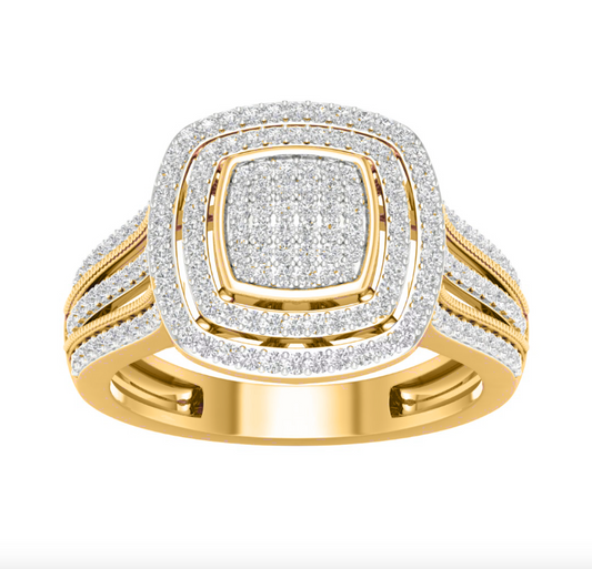 10KT Gold Diamond Women's Ring 0.50CTW