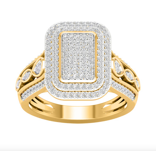 10KT Gold Diamond Women's Ring 0.50CTW