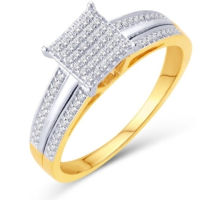 10KT Gold Diamond Women's Ring 0.20CTW