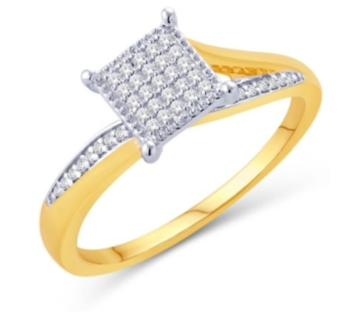 10KT Gold Diamond Women's Ring 0.10CTW