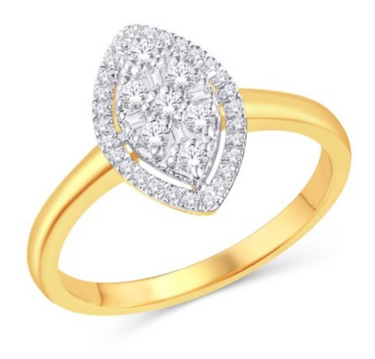 10KT Gold Diamond Women's Ring 0.25CTW