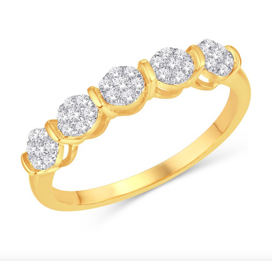 10KT Gold Diamond Women's Ring 0.25CTW