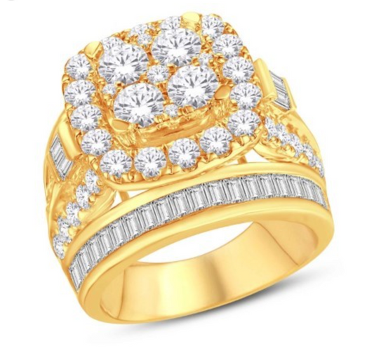 10KT Gold Diamond Women's Ring 3.00CTW