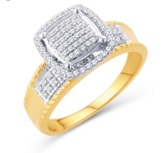 10KT Gold Diamond Women's Ring 0.25CTW