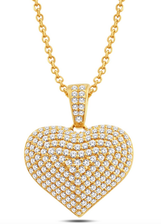 10K Gold Diamond Pendant 3.25CT