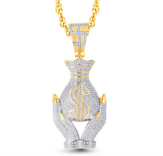 10K Gold Diamond Pendant 1.271CT