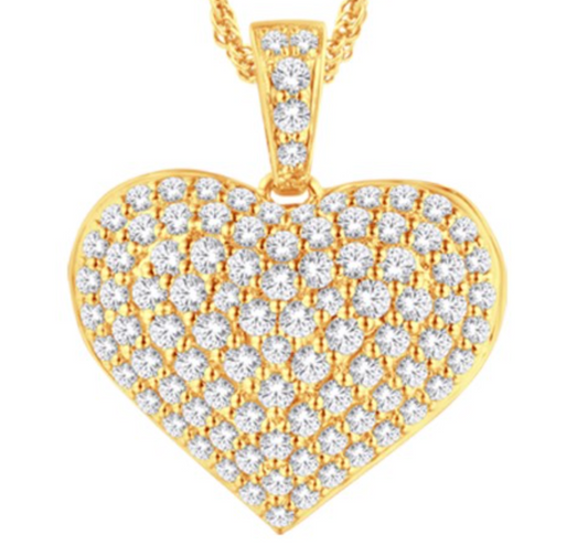 10K Gold Diamond Pendant 2.00CT