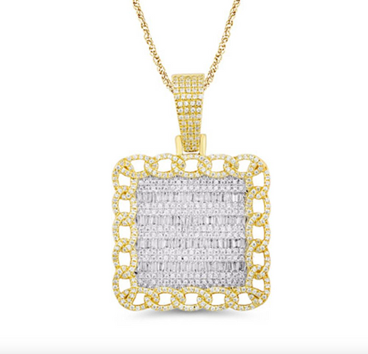 10K Gold Diamond Pendant 1.25CT