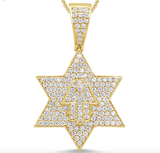 10K Gold Diamond Pendant 1.50CT