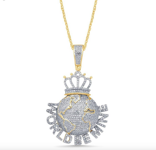 10K Gold Diamond Pendant 1.45CT