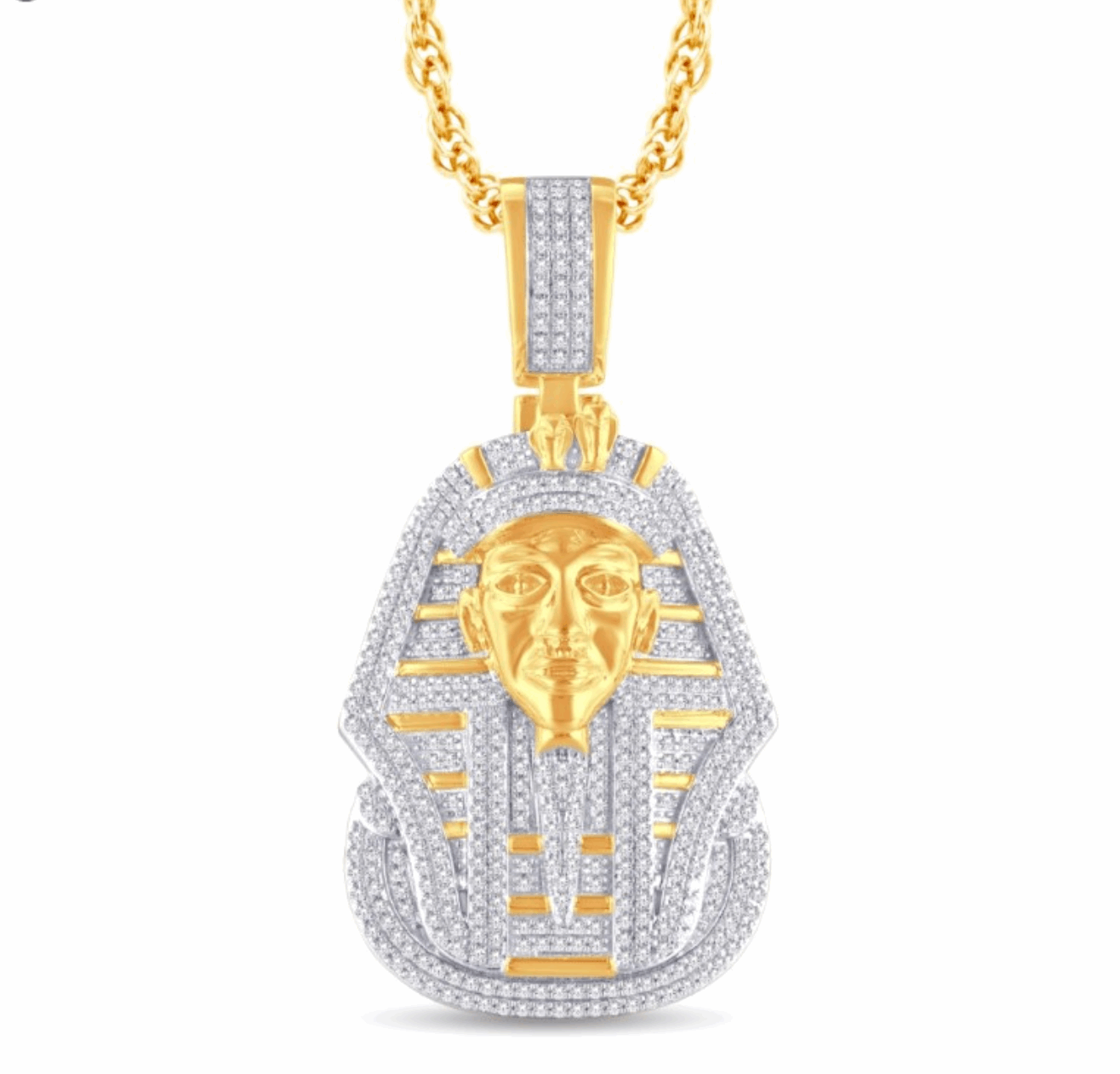 10K Gold Diamond Pendant 1.00CT