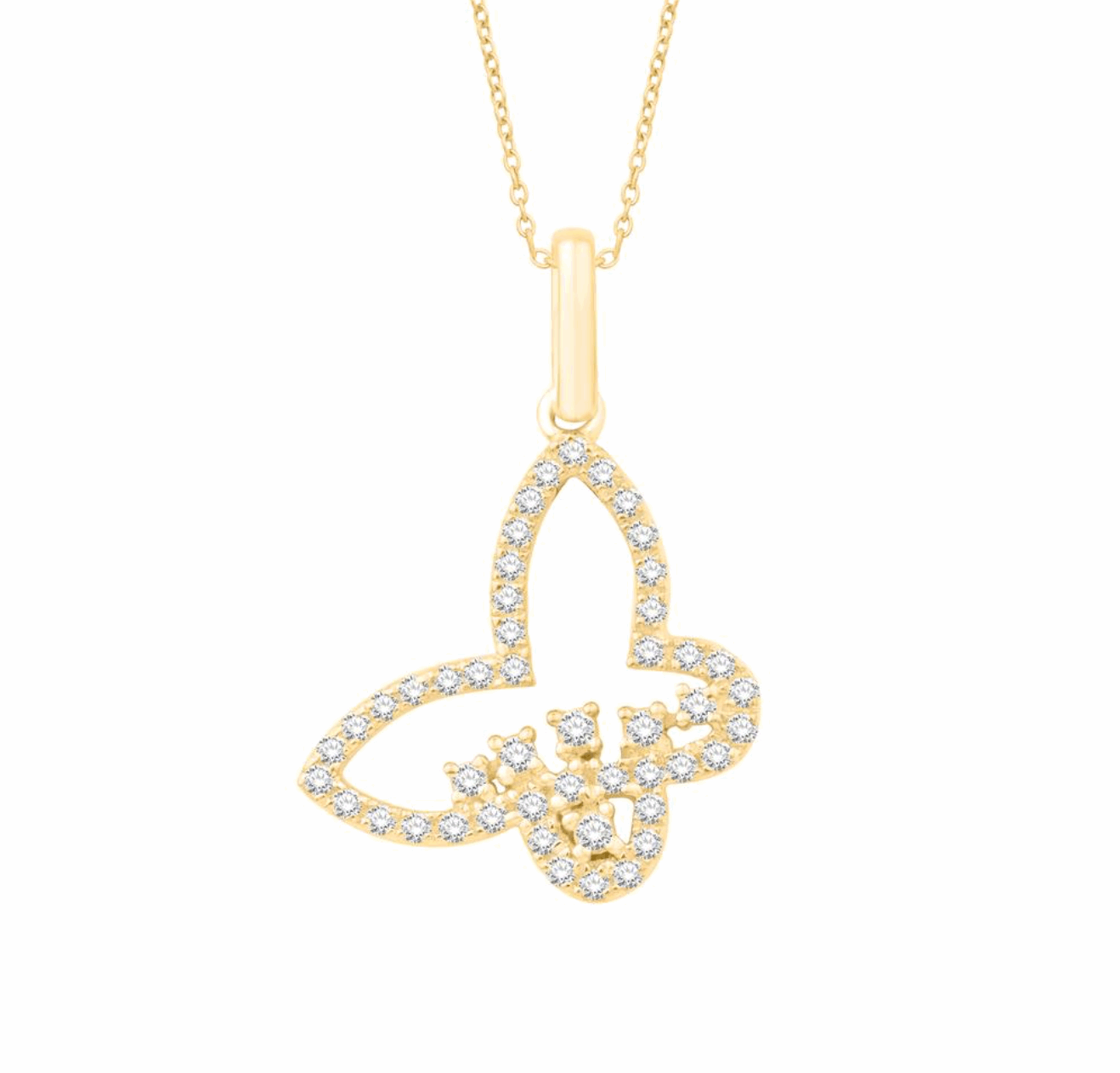 10K Gold Diamond Pendant 0.26CT