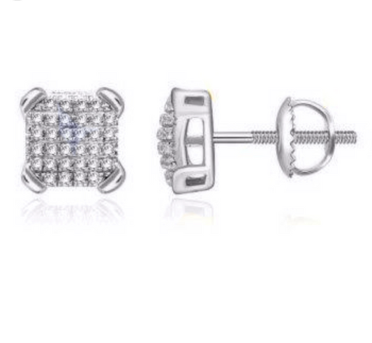 10K Gold Diamond Stud Earring