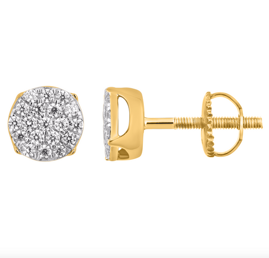 10K Gold Diamond Stud Earring