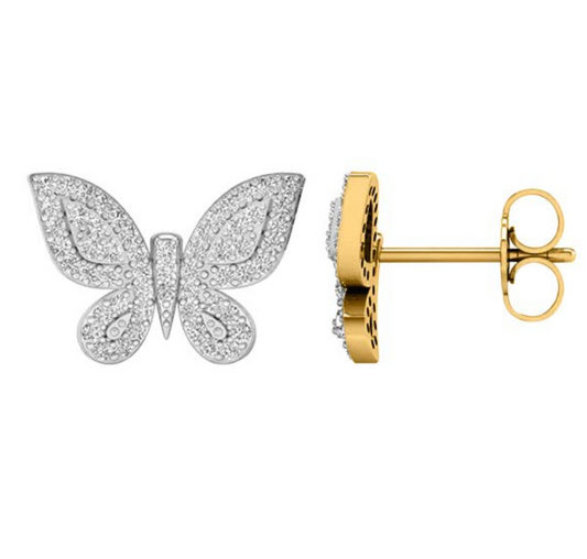 10K Gold Diamond Stud Earring