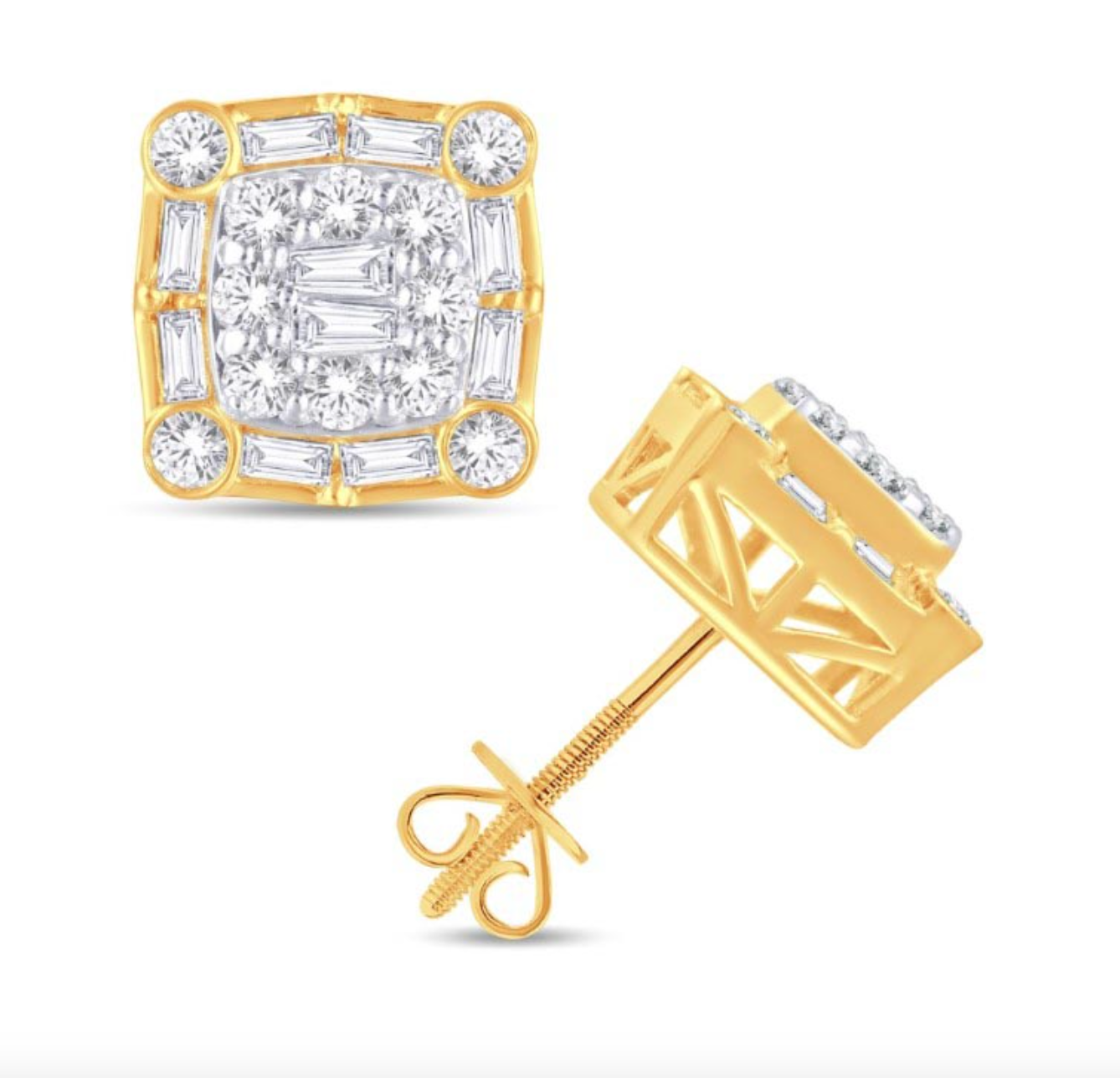 10K Gold Diamond Stud Earring