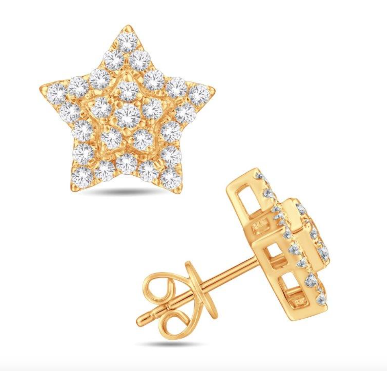 10K Gold Diamond Stud Earring