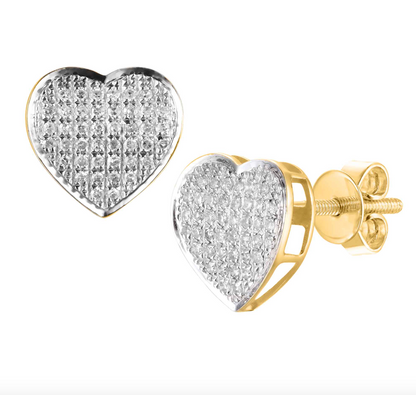 10K Gold Diamond Stud Earring