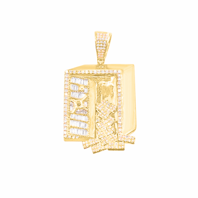 10K Gold Diamond Pendant 1.13CT