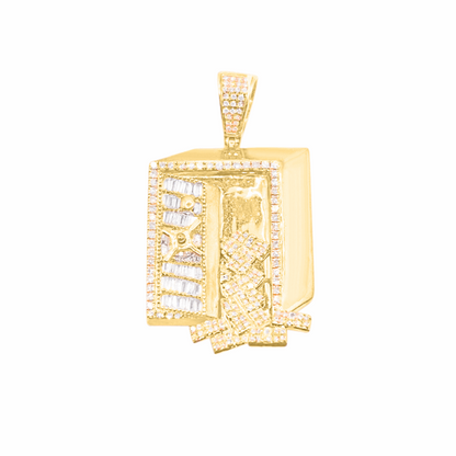 10K Gold Diamond Pendant 1.13CT